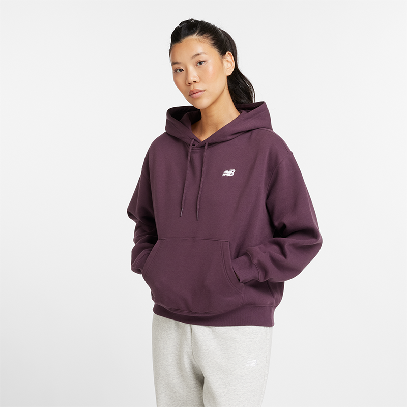 Суитчър New Balance Essentials Fleece Hoodie Лилаво | NBWT41510PLN, 0