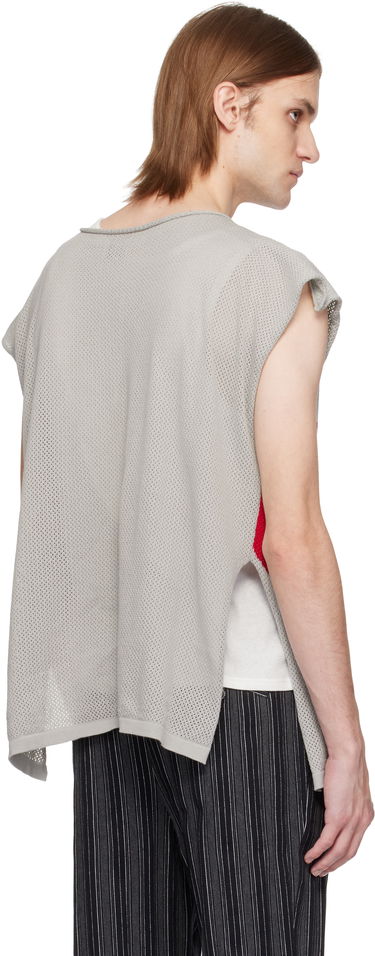 Пуловер Vivienne Westwood Vivienne Westwood Intarsia Pixel Orb Tank Top Сиво | 8101000P-K005X-, 2