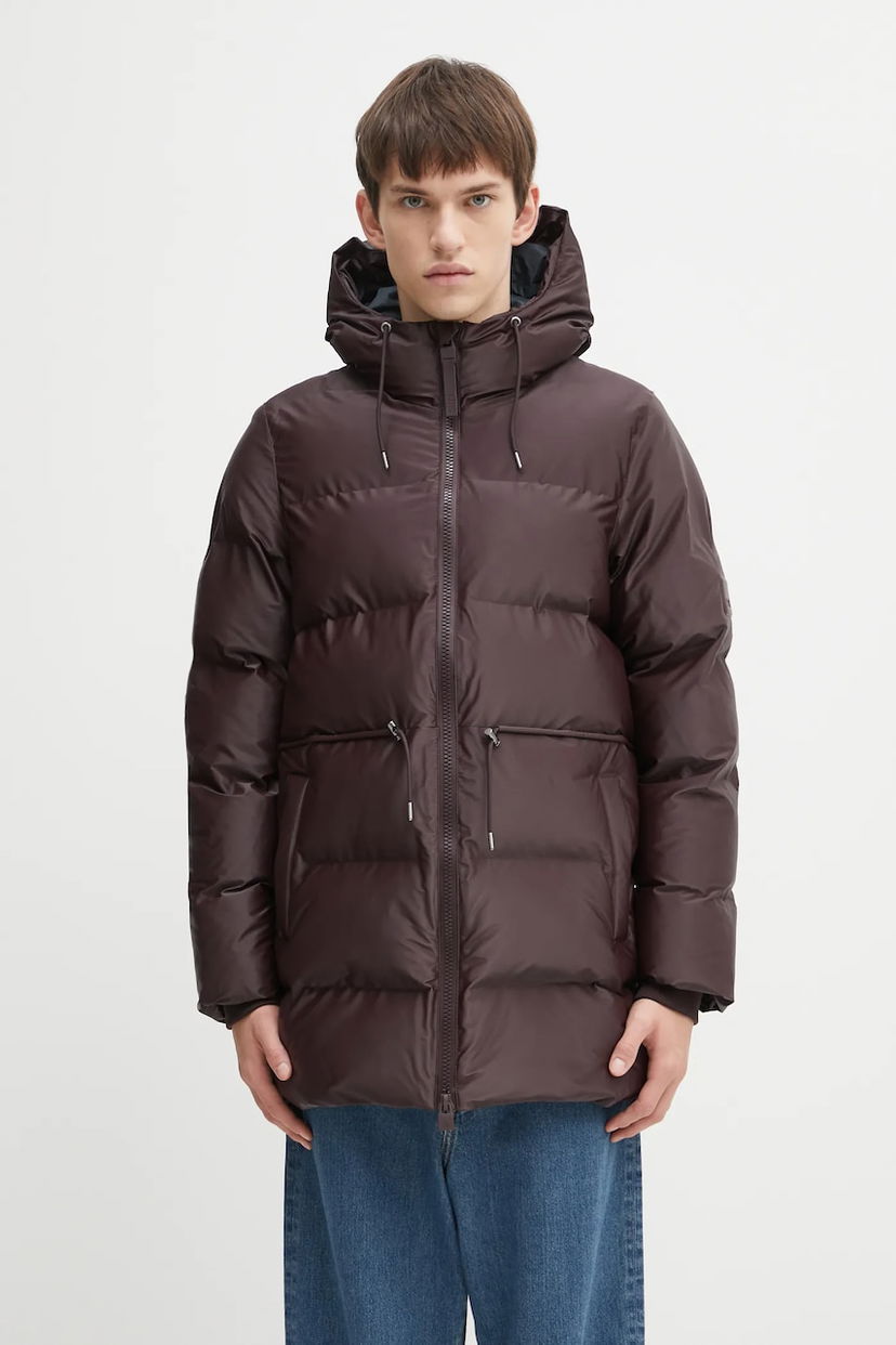 Пухо яке Rains Winter Hooded Puffer Jacket Alta Бургунди | 15160.129