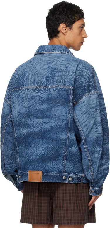 Яке Alexander Wang Alexander Wang Graffiti Oversized Denim Trucker Jacket Синьо | 6DC3252831, 2