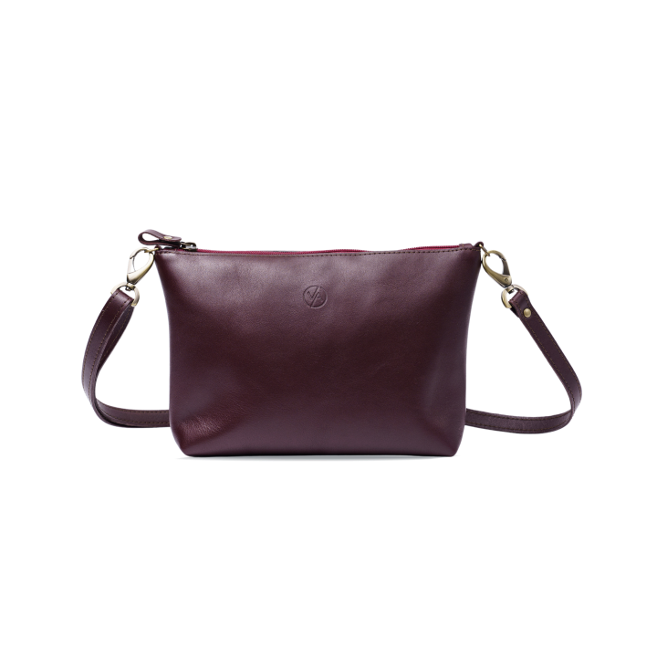 Дамска чанта Vasky Vasky Lara Bordeaux Leather Crossbody Bag Бургунди | A-3230-214-F, 0