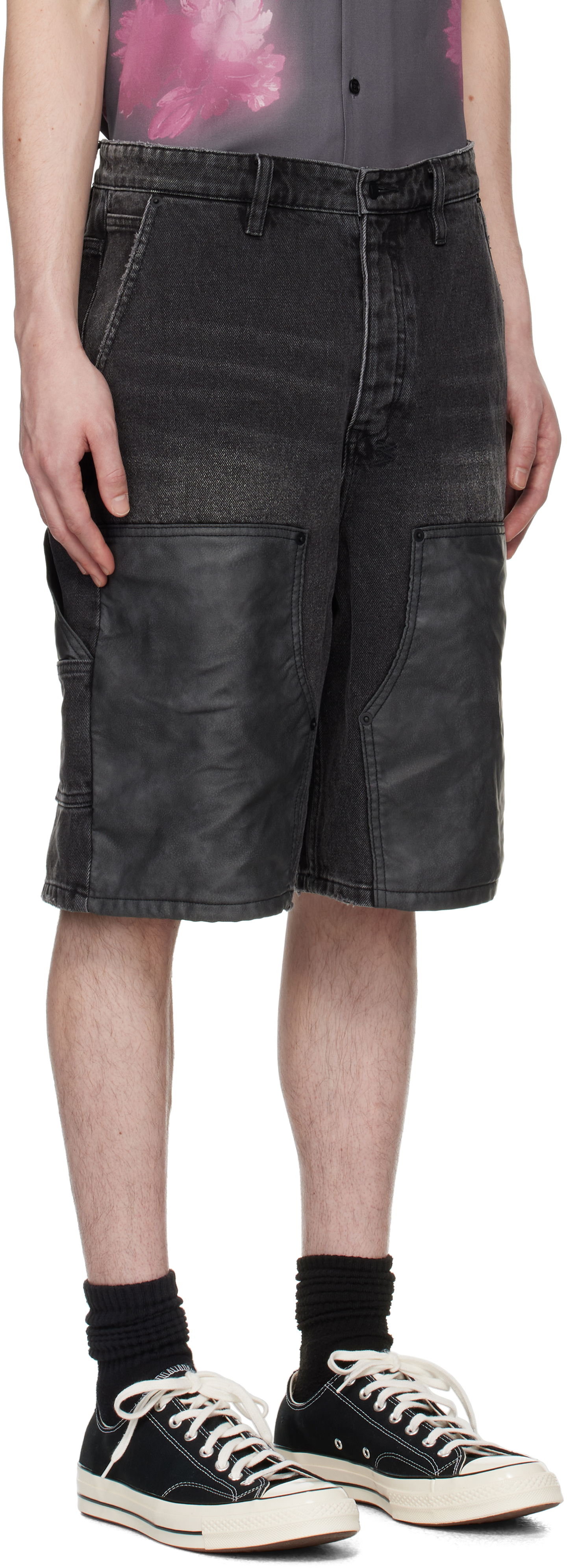 Къси панталони Ksubi Ksubi Maxx Operator Denim Shorts Черно | MSP25WA015, 1