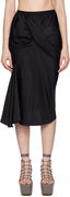 Rick Owens Concordians Seb Draped Midi Skirt