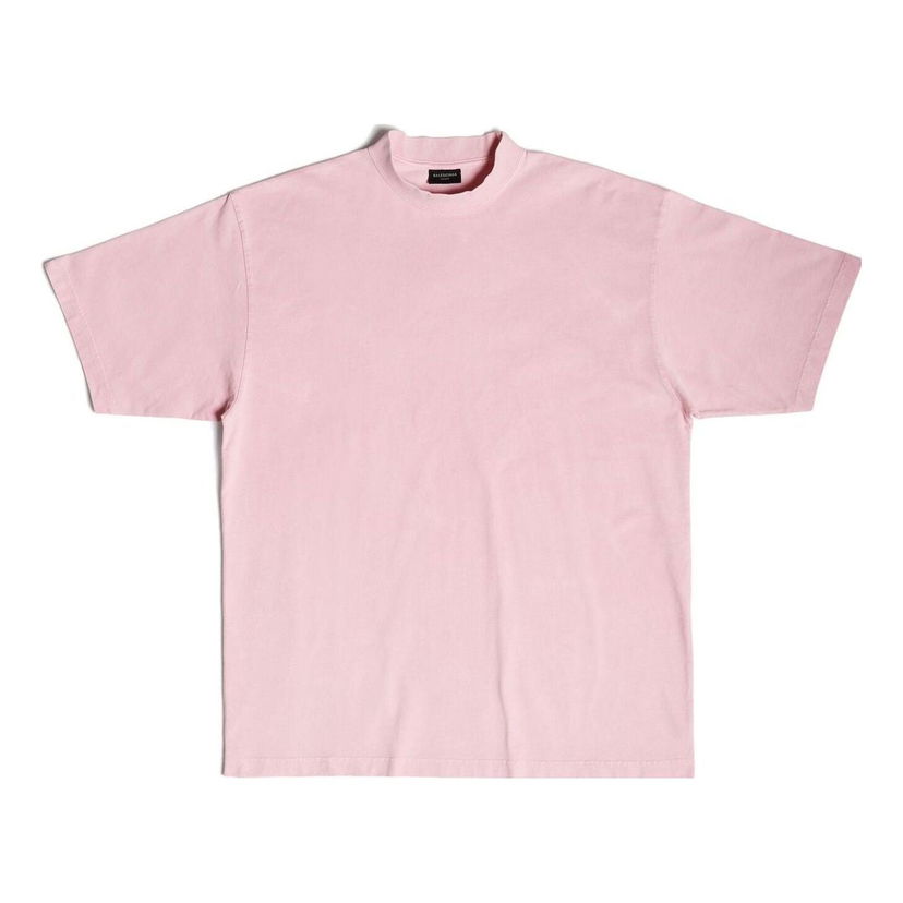 Тениска Balenciaga Medium Fit T-Shirt Розово | 739784TOVU83167