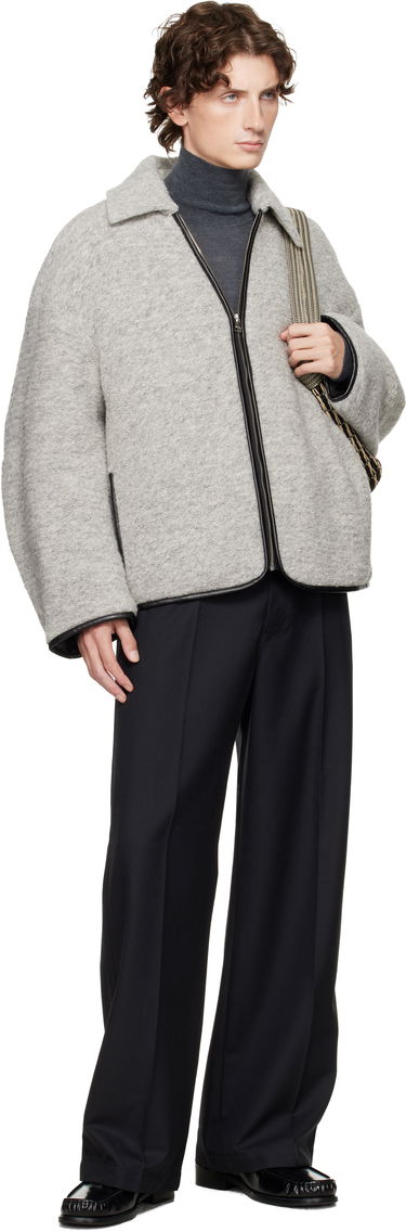 Яке JW Anderson JW Anderson Contrast Trim Full-Zip Jacket Сиво | JK0394-PG1820, 3