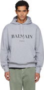 Balmain Paris Logo Printed Hoodie