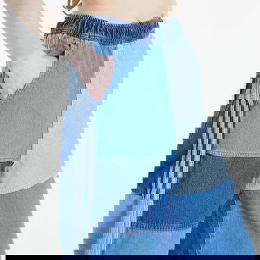 Панталони и дънки adidas Originals adidas x KSENIASCHNAIDER Patchwork Jeans Blue Синьо | IU2463, 3