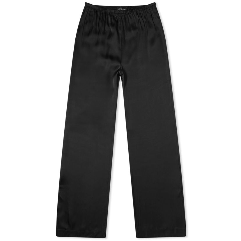 Панталони Anine Bing Aden Black Satin Pants Черно | A-03-3353-000