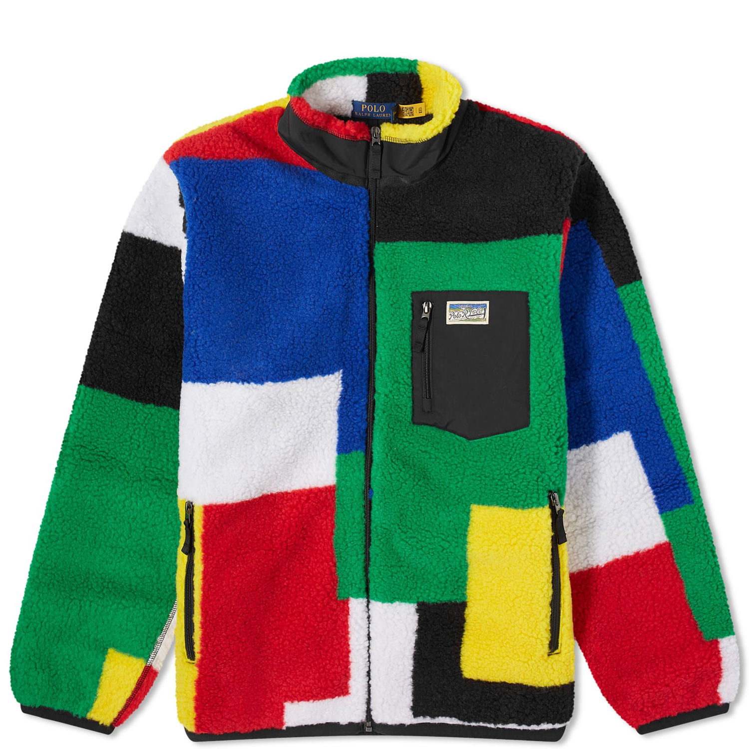 Яке Polo by Ralph Lauren Patchwork High Pile Jacket Зелено | 710926975001, 0