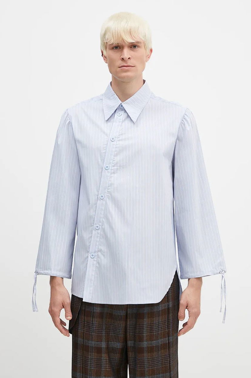 Риза Andersson Bell Asymmetric Shirt Relaxed Синьо | atb1140m