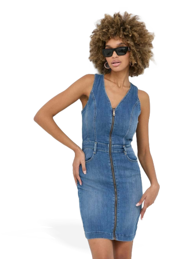 Pокля GUESS Denim Dress Синьо | W3GK15.D4K96