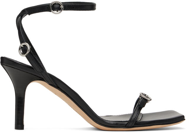 Aeyde Hallie Leather Stiletto Heeled Sandals
