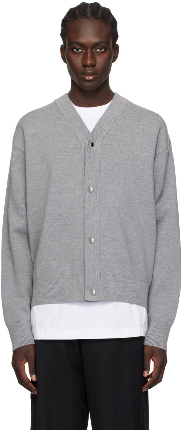 Пуловер Jacquemus Les Classiques 'Le Cardigan Boutonné' Cardigan Сиво | 24E245KN292-2359