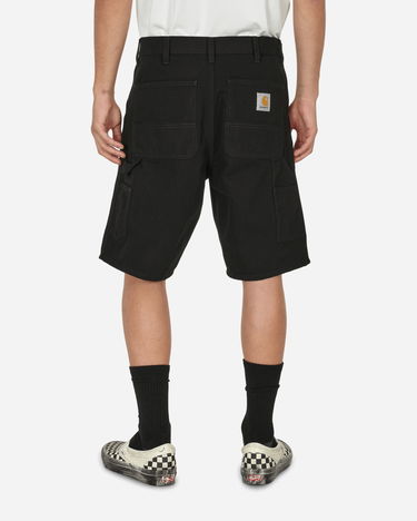 Панталони и дънки Carhartt WIP Single Knee Short black Rinsed Зелено | I027942_89_02, 2