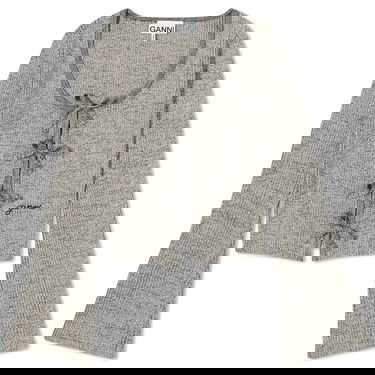 Риза GANNI Sparkle Rib Blouse Сиво | K2069-18, 0
