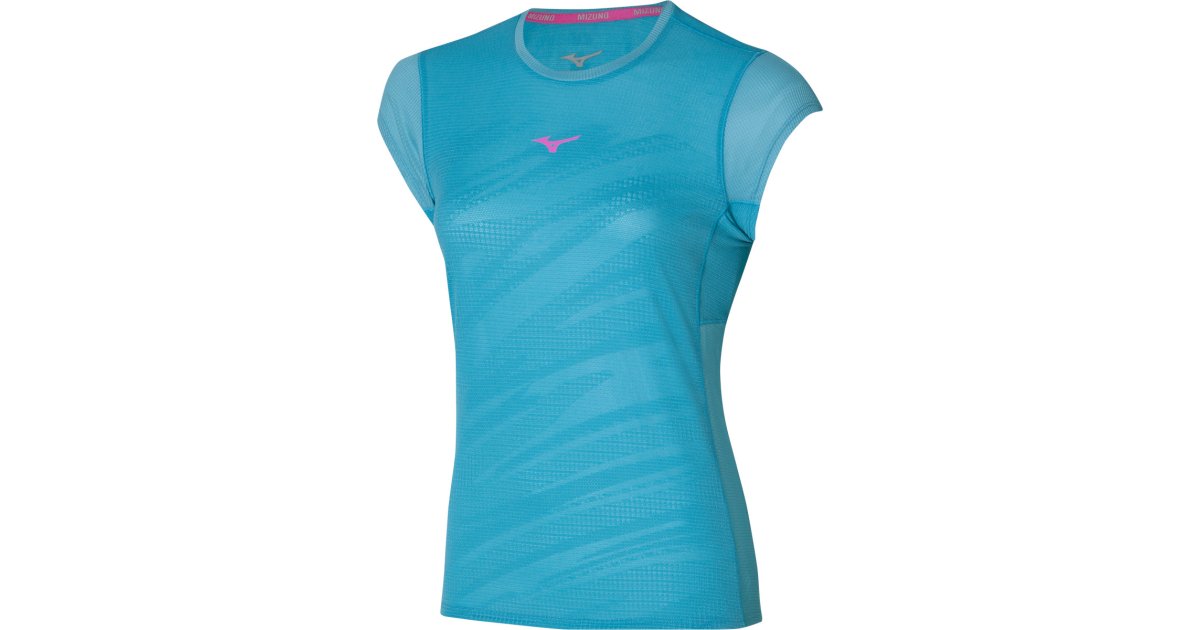Тениска Mizuno Aero Tee Синьо | j2gaa20229, 1