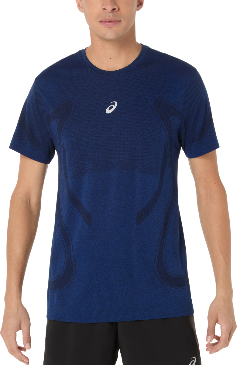 Тениска Asics Road Seamless Short Sleeve Running T-Shirt Синьо | 2011d355-400, 0