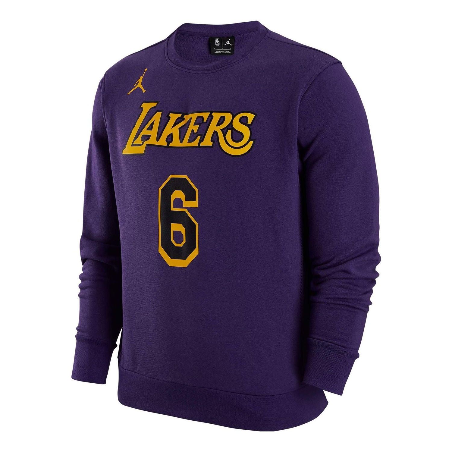 Суитчър Jordan Los Angeles Lakers #6 Sweatshirt Лилаво | DR2409-504, 0
