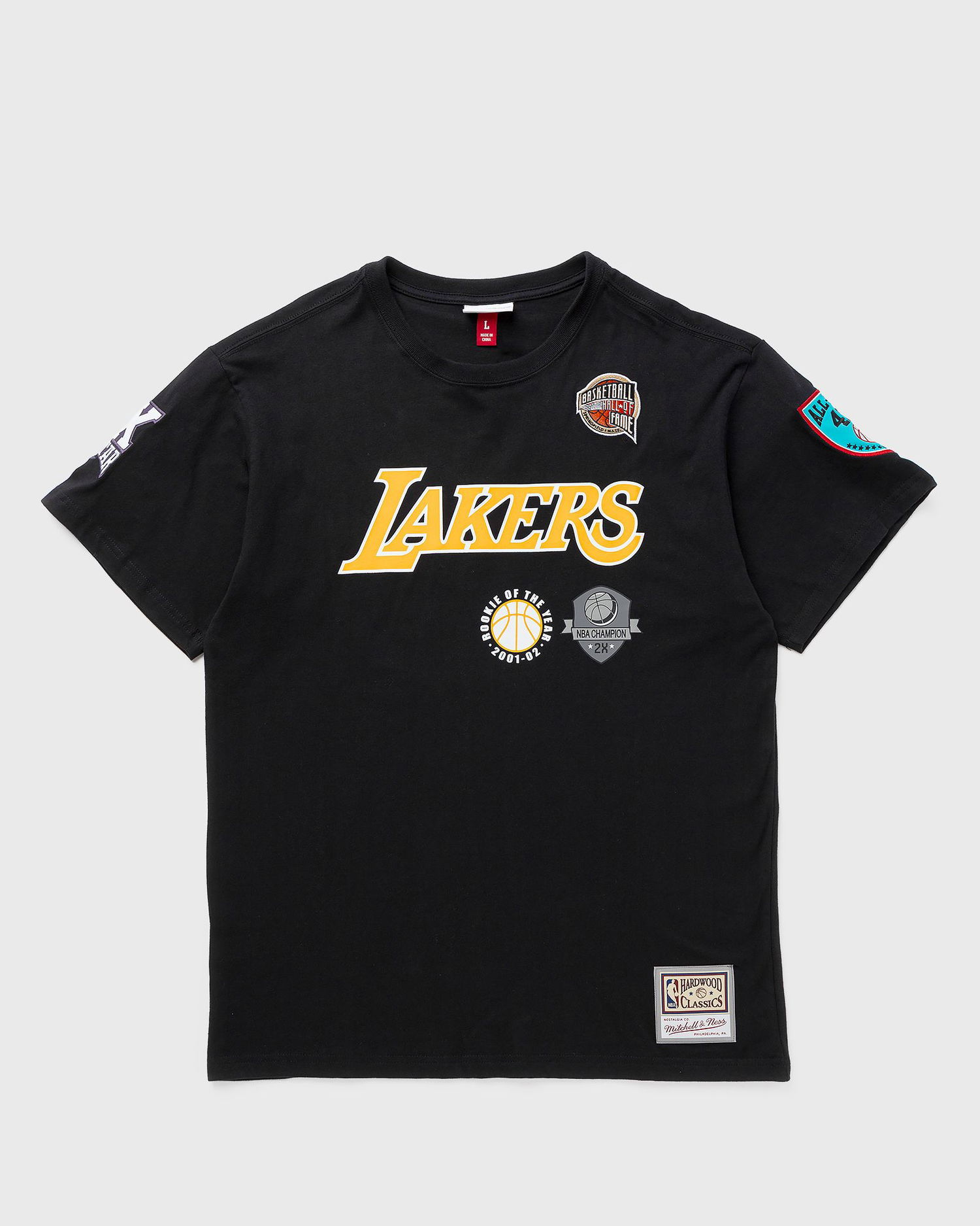 Тениска Mitchell & Ness NBA N&N PREMIUM TEE LOS ANGELES LAKERS HALL OF FAME PAU GASOL #16 Черно | TCRW6862-LALYYPGABLCK, 0