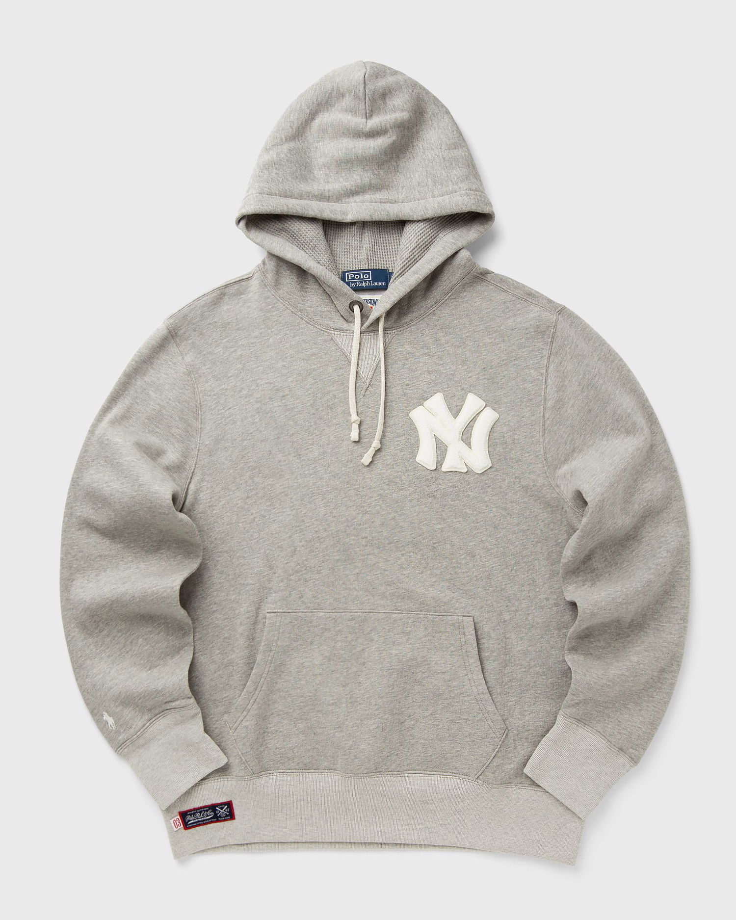 Суитчър Polo by Ralph Lauren Long Sleeve Hooded Sweatshirt with Waffle-Lined Hood and Kangaroo Pocket Сиво | 710982812001, 0