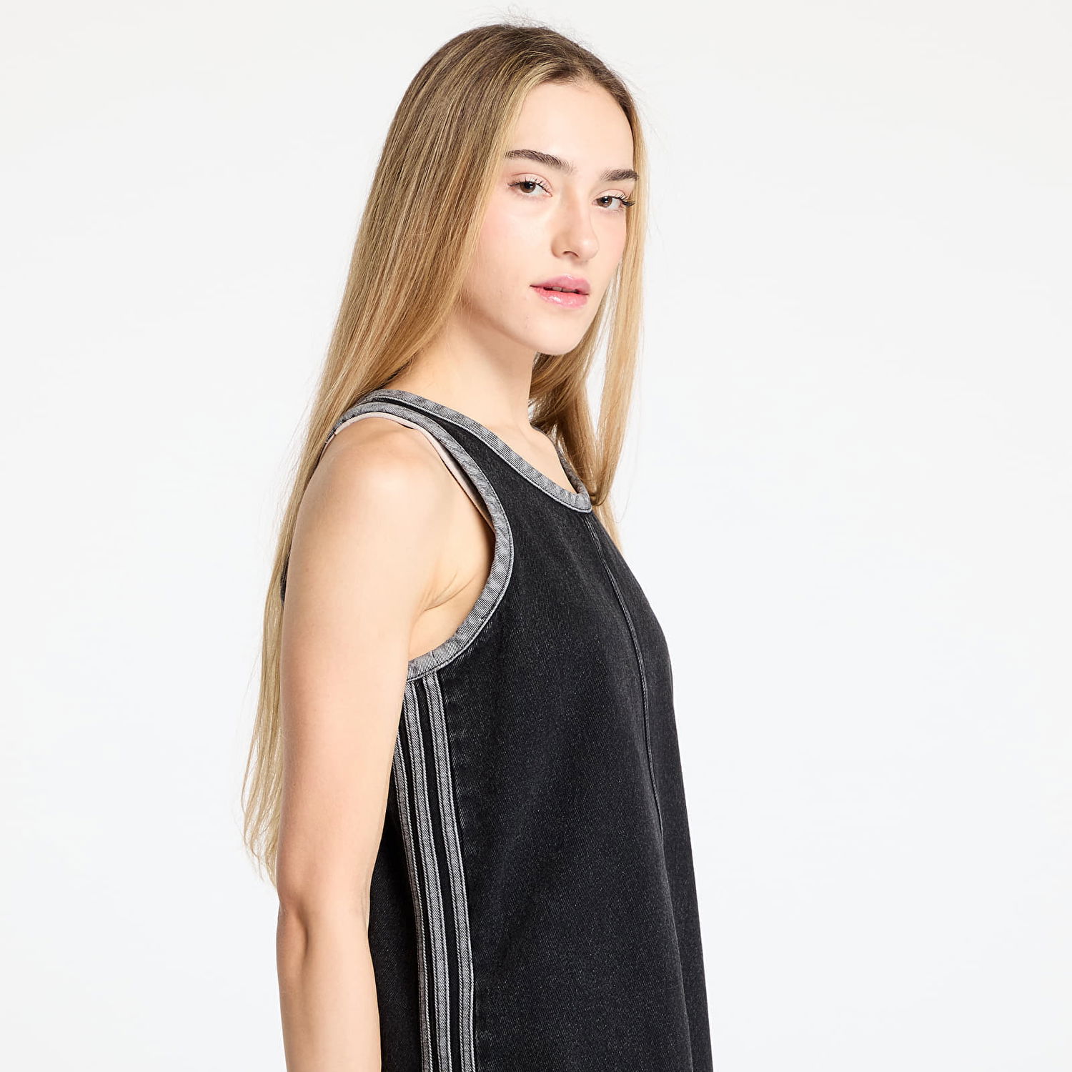 Pокля adidas Originals Adicolor Denim 3 Stripes Tank Dress Черно | JD3108, 1
