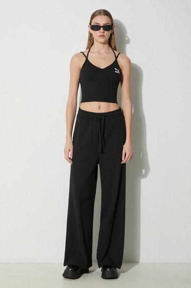 Потник Puma Puma Ribbed Tie-Strap Crop Tank Top Черно | 624255, 1