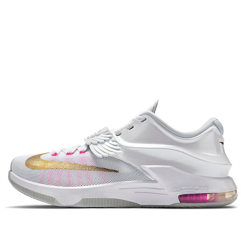 Кецове и обувки Nike KD 7 PRM 'Aunt Pearl' Бяло | 706858-176