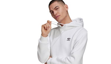 Суитчър adidas Originals Adicolor Essential Trefoil Hoodie Бяло | H34649, 1