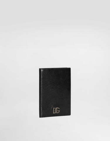 Портфейл Dolce & Gabbana Tempesta Calfskin Passport Holder Черно | BP2215AU99480999, 1