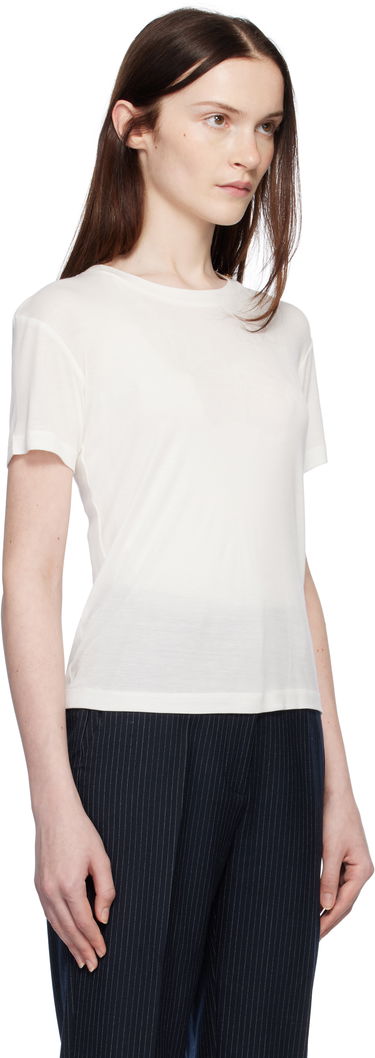 Тениска Anine Bing ANINE BING Amani Fitted T-Shirt Бяло | A-08-2279-100B, 1
