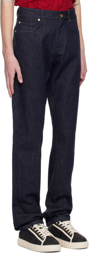 Дънки Versace Relaxed-Fit Jeans Тъмно синьо | 1015844_1A12477, 1
