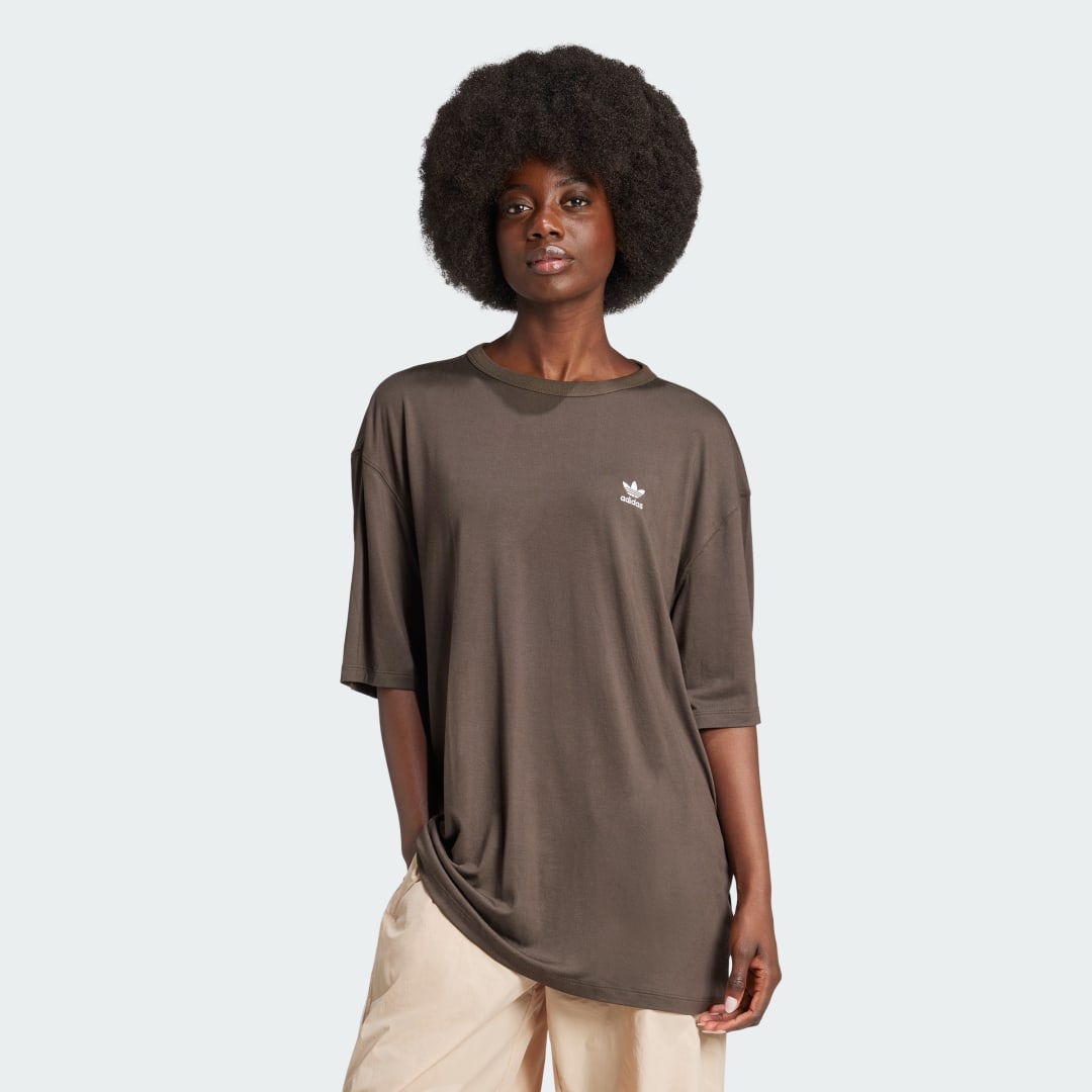 Тениска adidas Performance Trefoil T-Shirt Кафяво | IY4651, 0