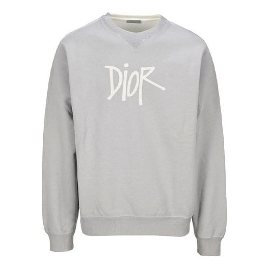 Пуловер Dior Graffiti Signature Sweatshirt Сиво | 033J604B-0531-800