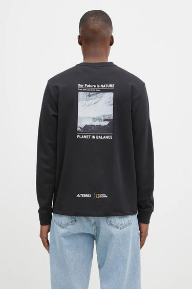 Тениска adidas Originals National Geographic Unitefit GFX Long Sleeve T-Shirt Черно | IX5613, 2