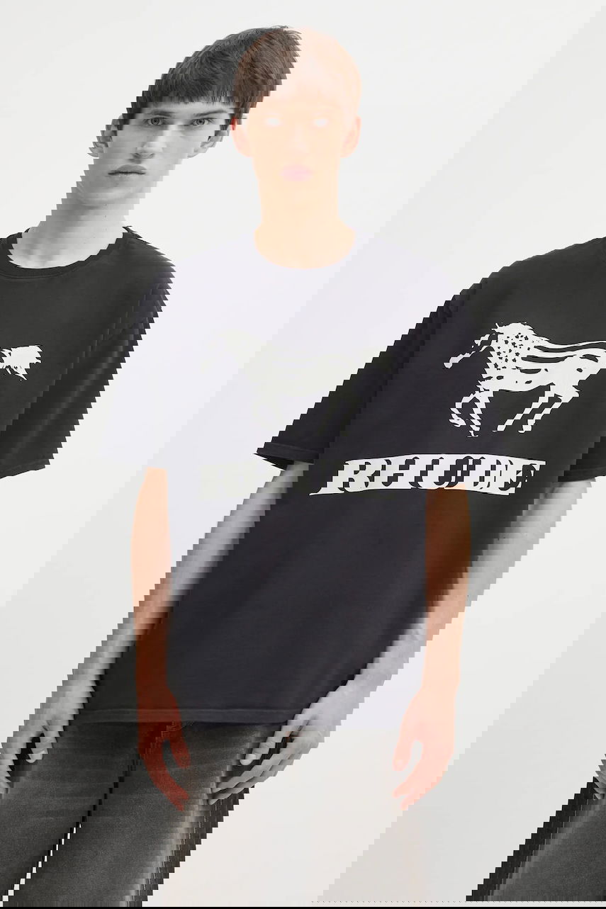 Тениска Rhude Dinero T-shirt with Horse Print Черно | RHFW25TT01012, 0