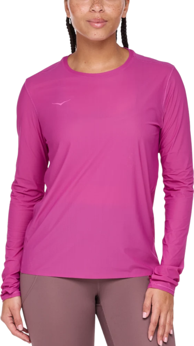 Тениска Hoka One One Hoka Airolite Run Long Sleeve Розово | 1151083-fsc, 0