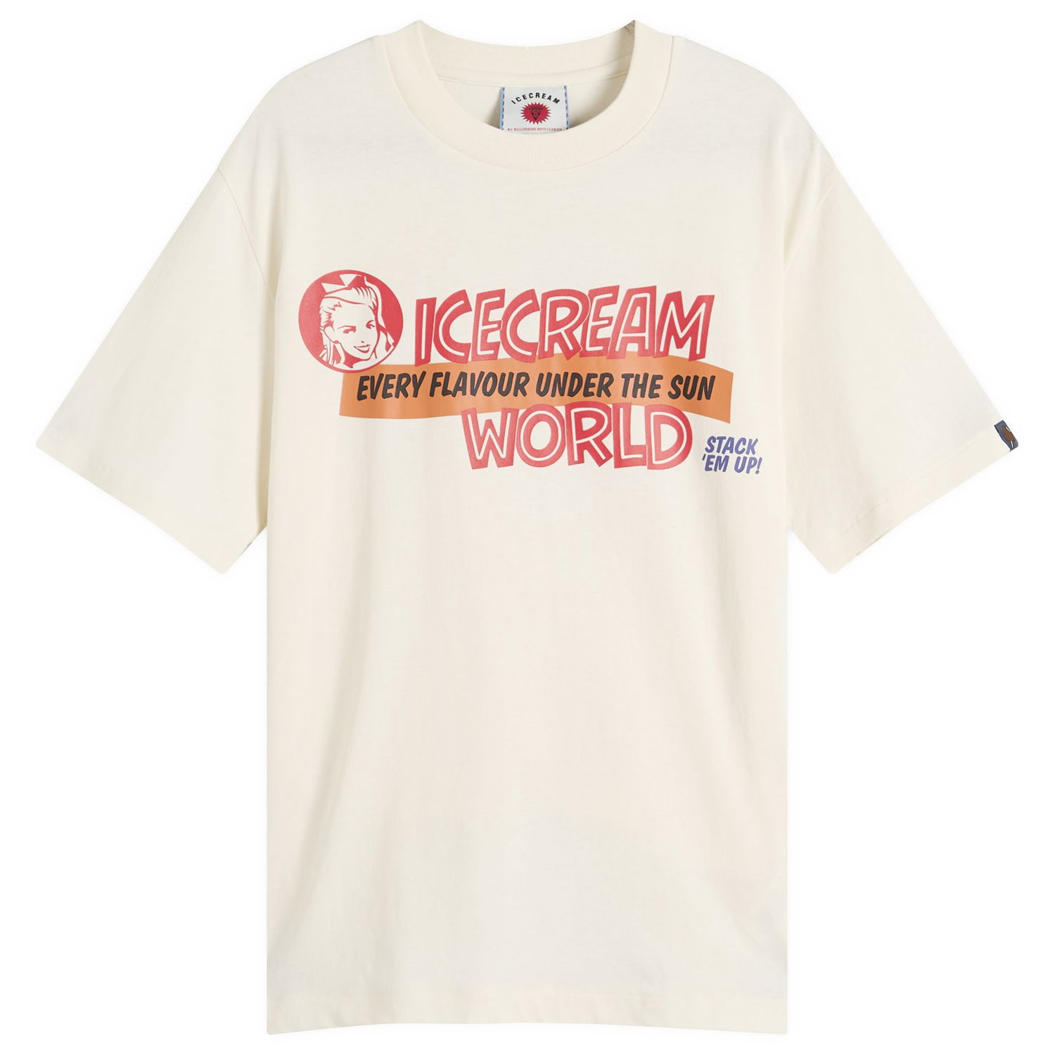 Тениска BBC IceCream ICECREAM Every Flavour T-Shirt, Size Large Бяло | IC25351-OWT, 0
