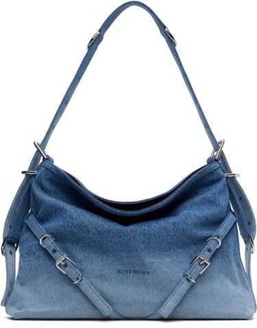 Чанта през рамо Givenchy Givenchy Voyou Gradient Denim Shoulder Bag Синьо | BB50SSB285420, 0