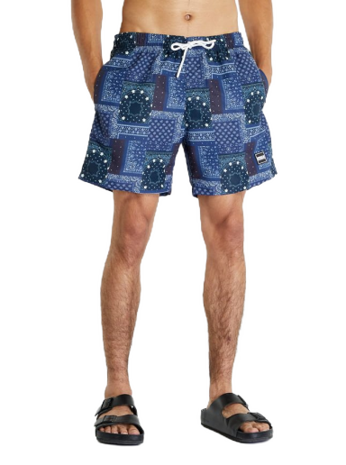 Бански Urban Classics Pattern Swim Shorts Синьо | TB2679-03773