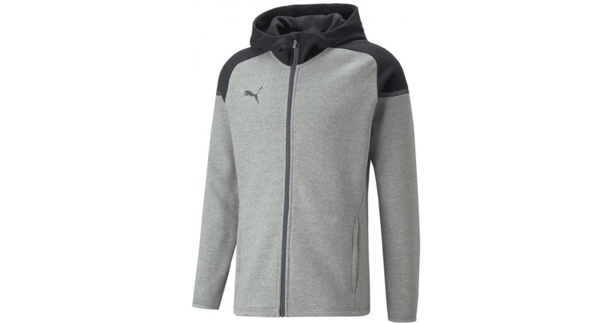 Суитчър Puma teamCup Casuals Full-Zip Hoodie Сиво | 657987-13, 1