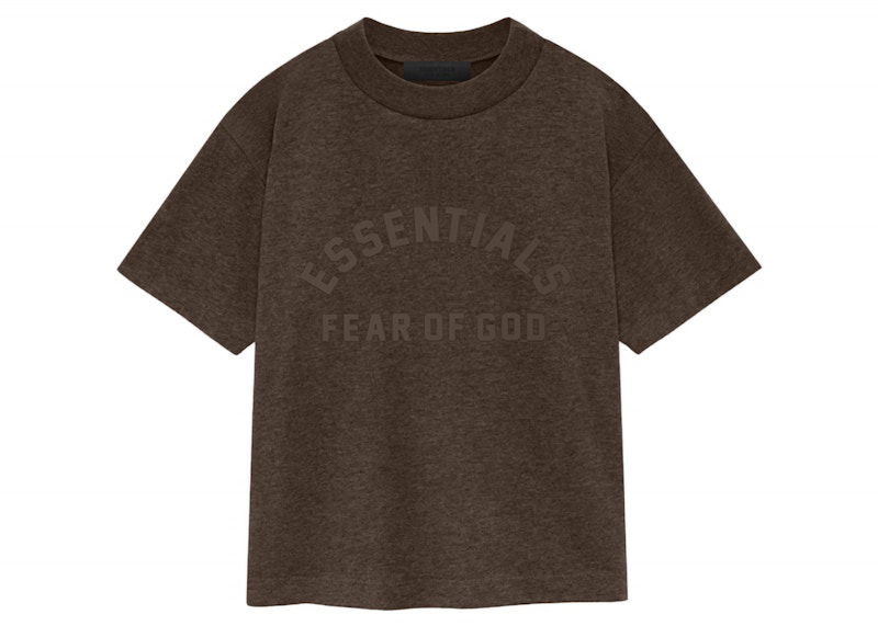 Тениска Fear of God Fear of God Essentials Core Collection Kids S/S Tee Кафяво | 785SU241012K, 0