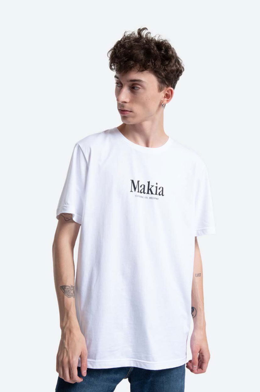 Тениска Makia Strait T-Shirt Print Бяло | M21226