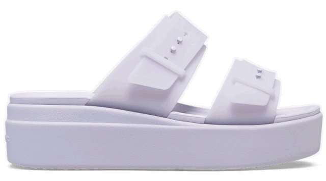 Brooklyn Buckle Frosted Low Sandals