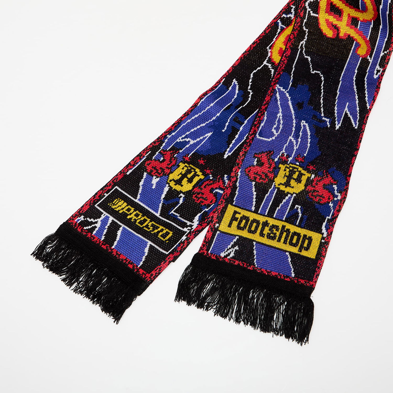 Шал Footshop FTSHP x PROSTO Forza Electric Blue Scarf Черно | FTSHP_419, 0