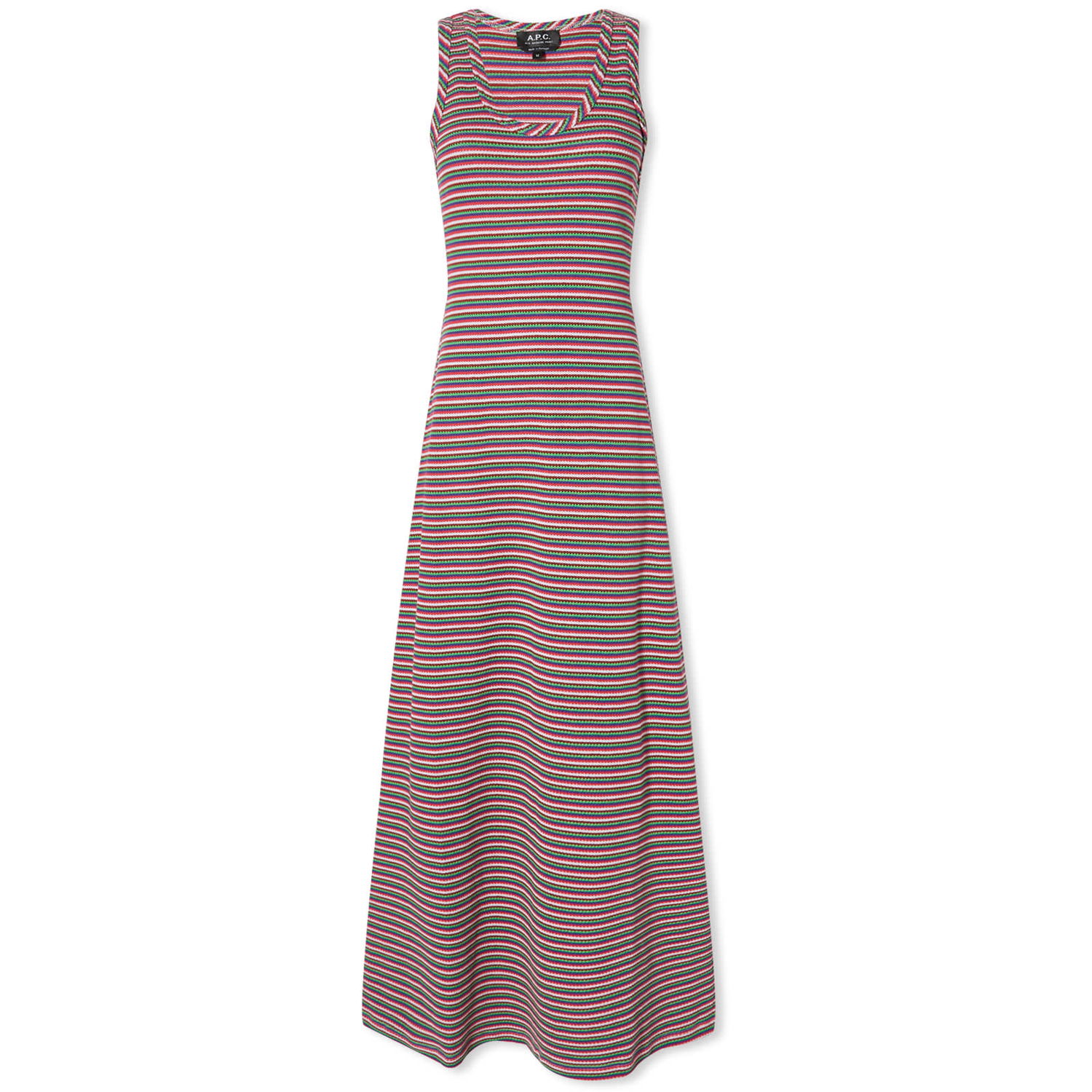 Pокля A.P.C. Shelly Striped Maxi Dress Червено | COGCG-F35096-FAG, 0