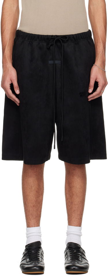 Къси панталони Fear of God Holiday Faux-Suede Fleece Relaxed Shorts Черно | 160HO254691F, 0