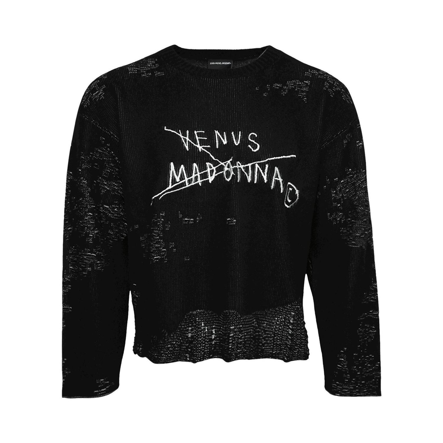 Пуловер MISBHV Basquiat Edition Venus Madonna Destroyed Knit Черно | 122U700B, 0