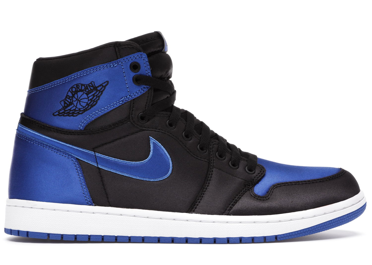 Кецове и обувки Jordan Jordan 1 Retro High Satin Royal (Numbered) Тъмно синьо | 921193-007, 0