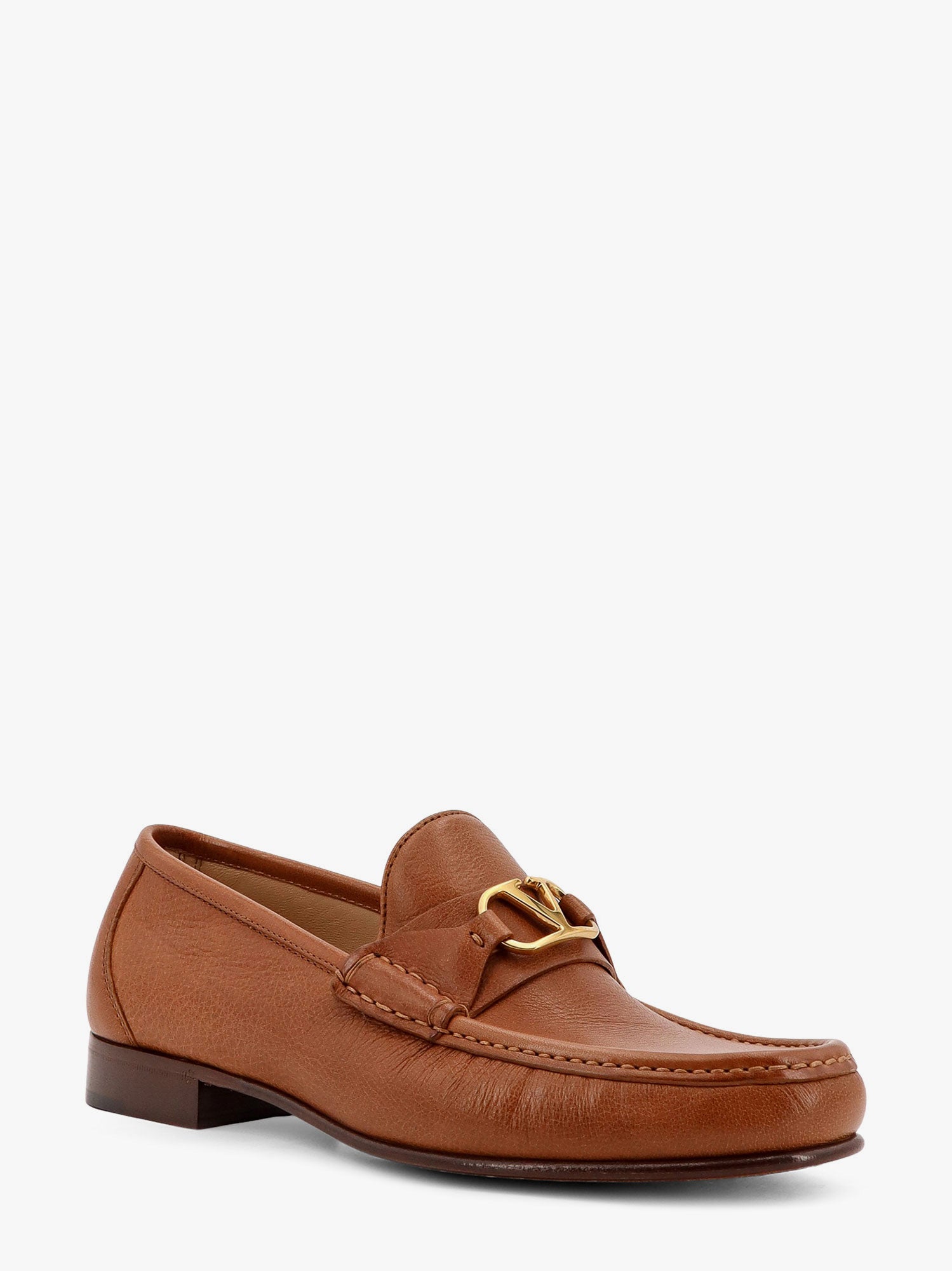 Кецове и обувки Valentino Valentino Garavani Leather Loafers Кафяво | 6Y2S0J68MILN58, 1