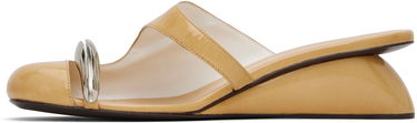 Кецове и обувки Tory Burch Tory Burch Pierced Wedge Mules Жълто | 169861-250, 2